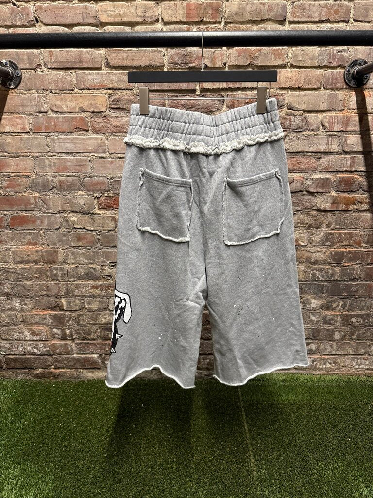 Saint Vanity Bulldog Grey 3/4 Short sz. L