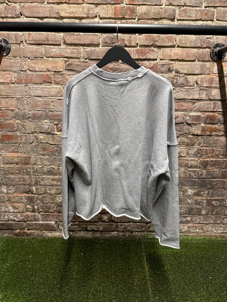 Saint Vanity Bulldog Grey Crewneck sz. L