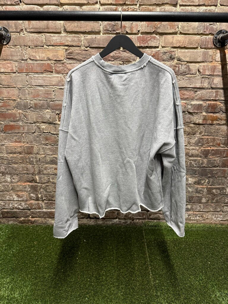 Saint Vanity Bulldog Grey Crewneck sz. XL