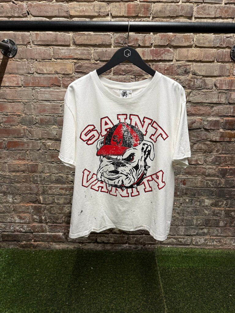 Saint Vanity Bulldog Tee White sz. M