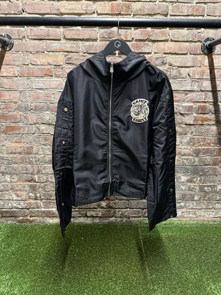 Saint Vanity Nylon Track Hooded Jacket sz. L