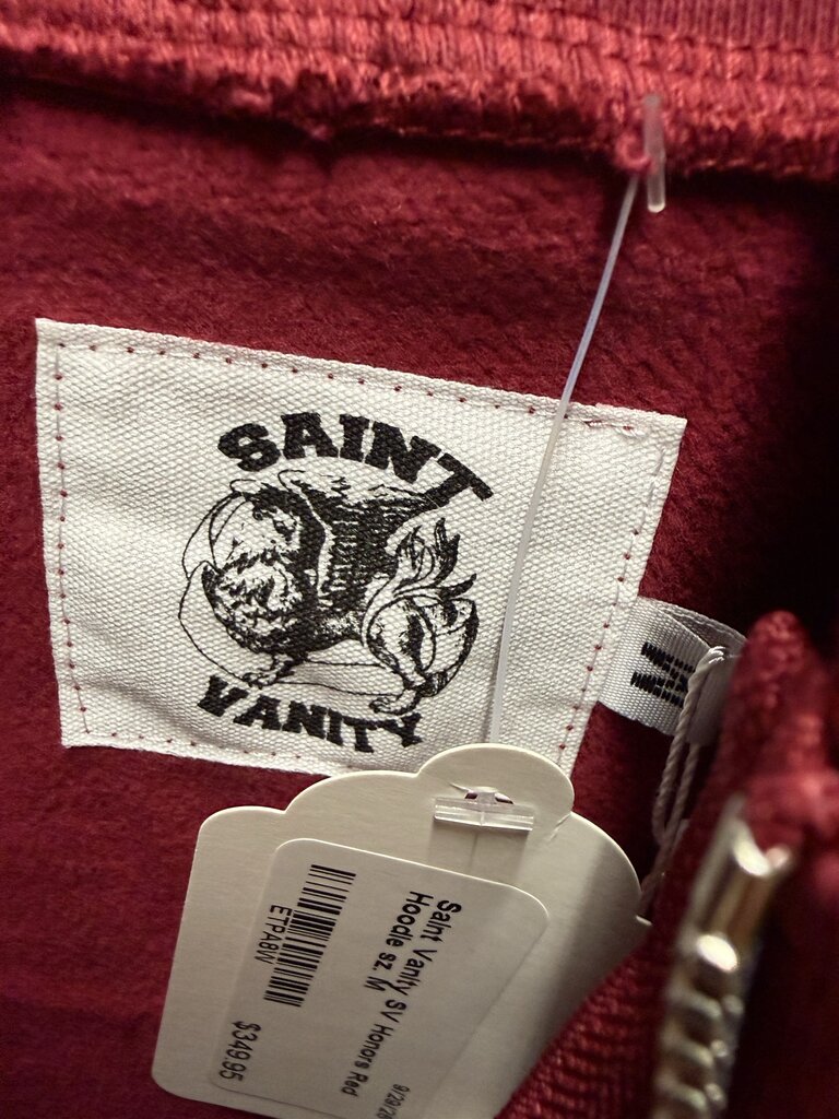Saint Vanity SV Honors Red Hoodie sz. M