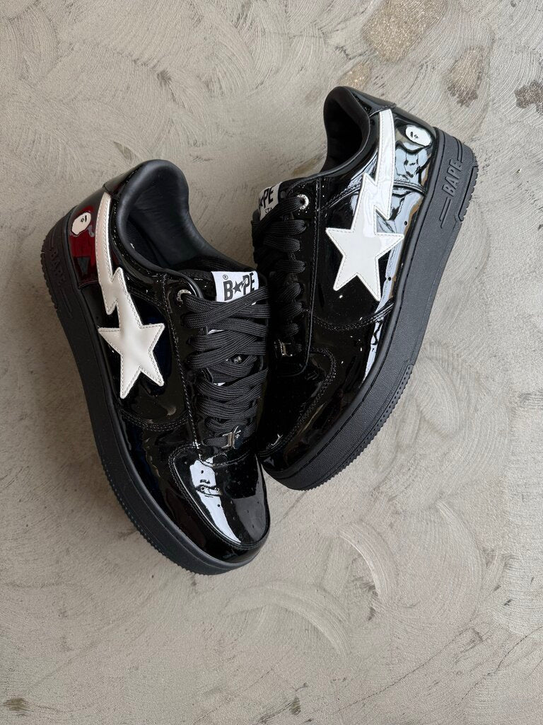 A Bathing Ape Sta #2 Black Patent sz. 12 (nb)