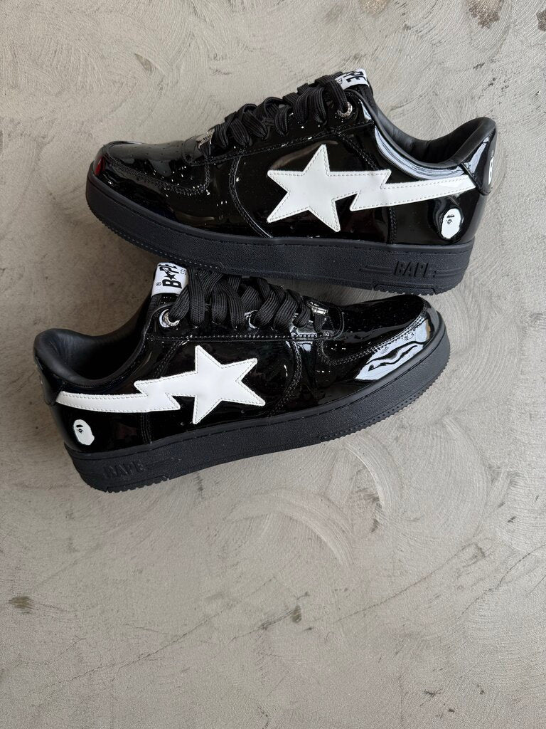 A Bathing Ape Sta #2 Black Patent sz. 12 (nb)