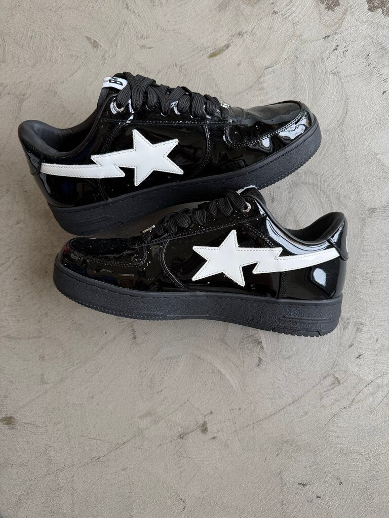 A Bathing Ape Sta #2 Black Patent sz. 12 (nb)