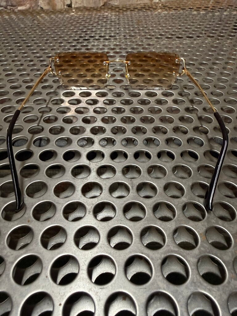 Cartier Rimless Diamond Cut Ambient Lens Gold (nb)