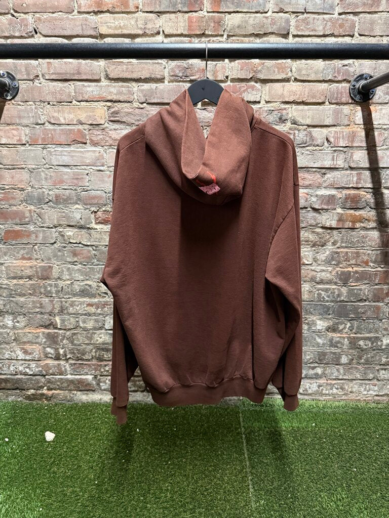 Sp5der Angel Number 555 Hoodie Brown sz. L