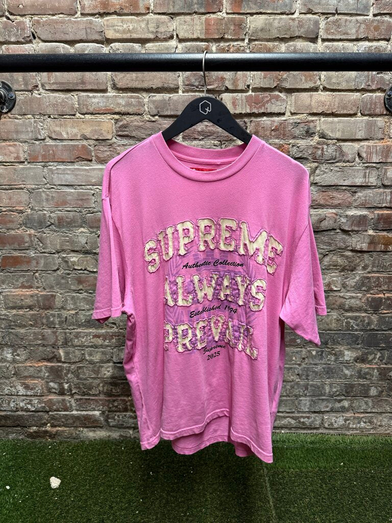 Supreme Always Prevail Tee Pink L
