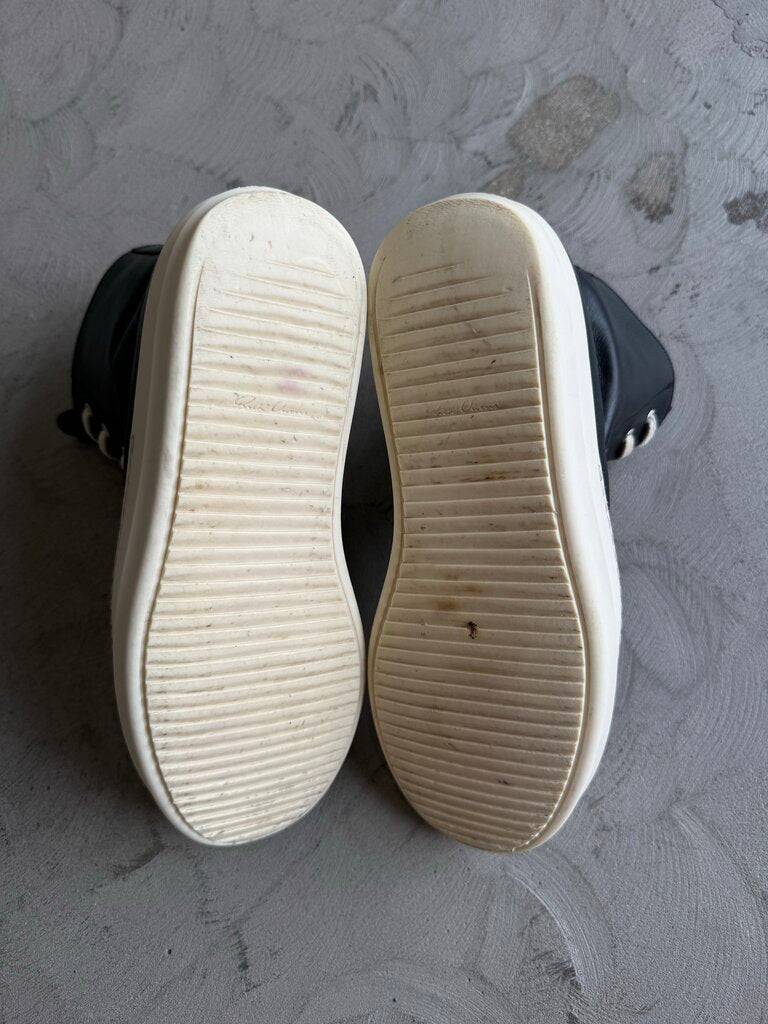 Rick Owens Leather Black Ramones Sz 42 (nb)