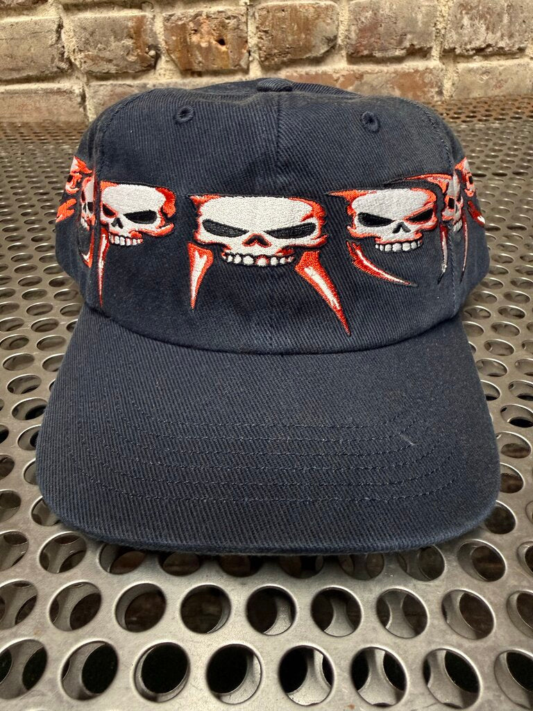 Supreme Skulls Spellout 6 Panel Hat Black