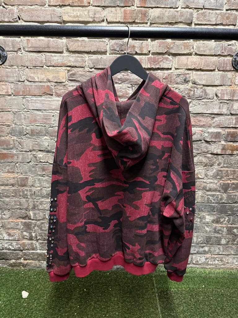 HMDD Camo Chimstone Red Hoodie M
