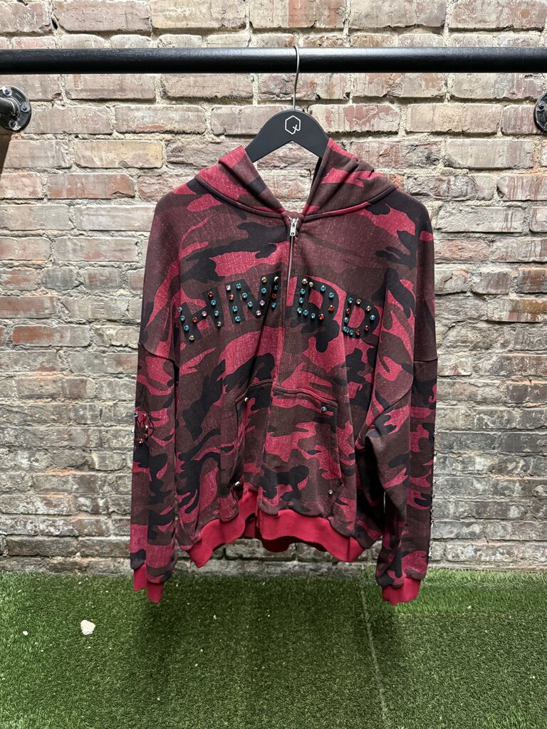 HMDD Camo Chimstone Red Hoodie M