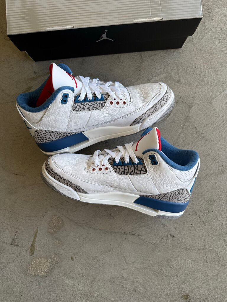 Air Jordan 3 Retro OG True Blue Sz 9