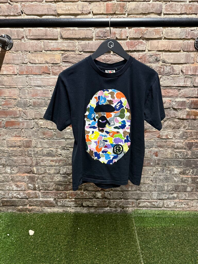 Bape Multi Camo Big Ape Head Tee S