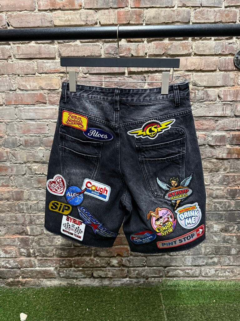 Awful Lot Of Cough Syrup Jean Shorts 32