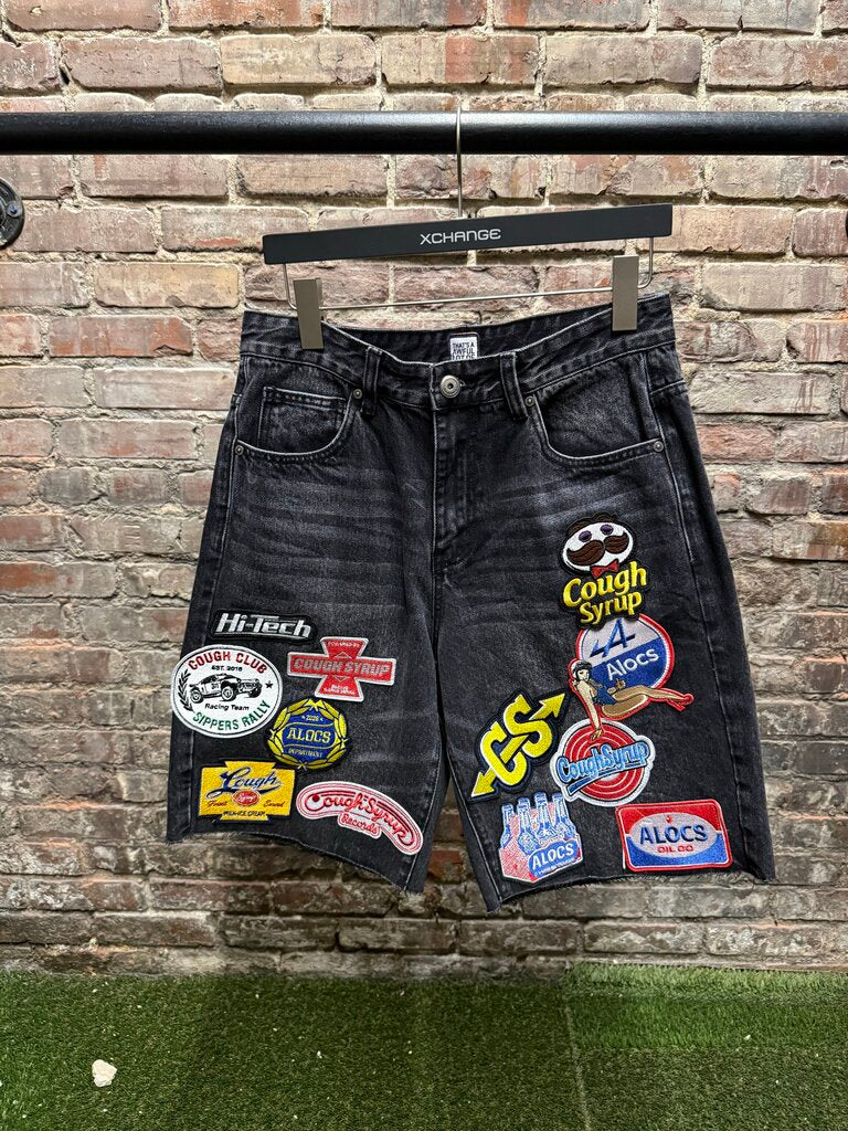 Awful Lot Of Cough Syrup Jean Shorts 32