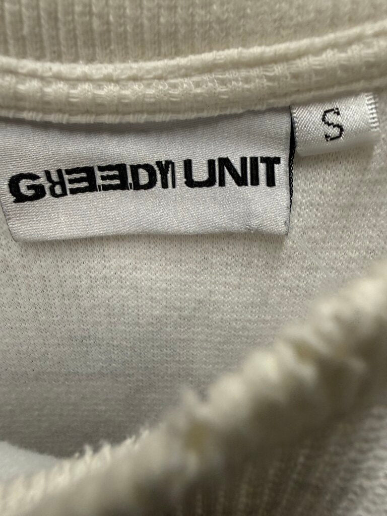 Greedy Unit All Over Thermal Tee White sz S