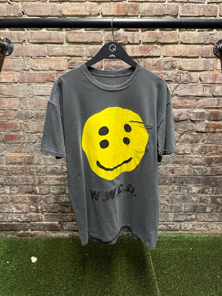 Cactus Plant Flea Market W.W.C.D. Smiley Tee Grey L