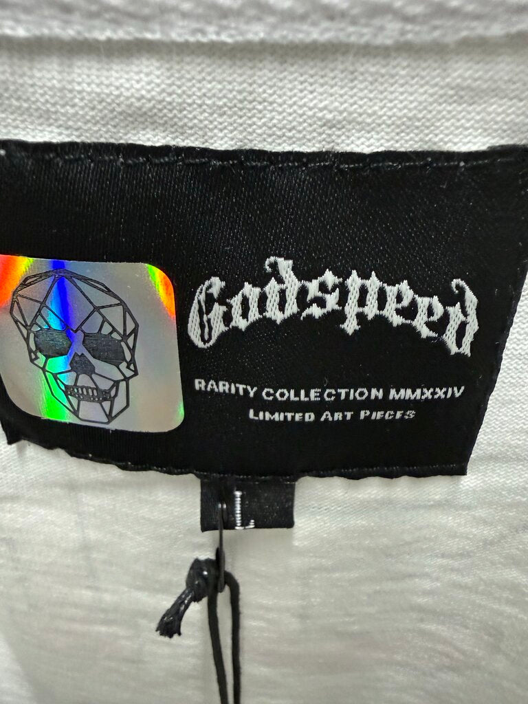 Godspeed Planet Futbol White Tee sz. L