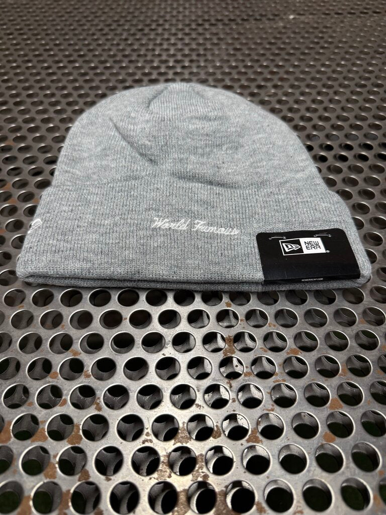 Supreme New Era Camo Box Slogo Beanie Grey
