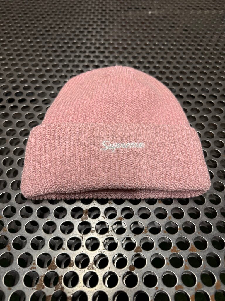 Supreme Loose Gauge Beanie Pink