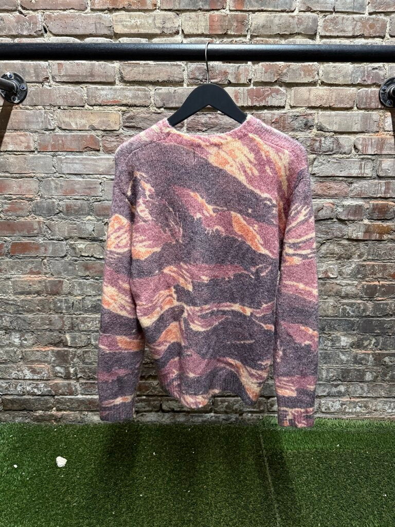Stussy FW22 Tigris Print Sweater Brown sz. S