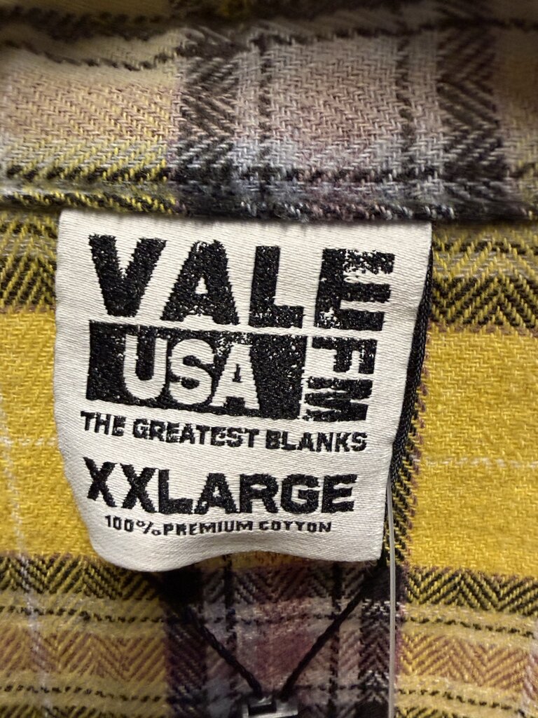 Vale Rhinstone Flannel Yellow sz. XXL