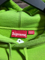 Supreme Tag Logo Hoodie Lime Sz. XL
