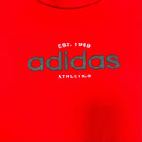 90s Adidas Athletics Tee Red Sz. XXL