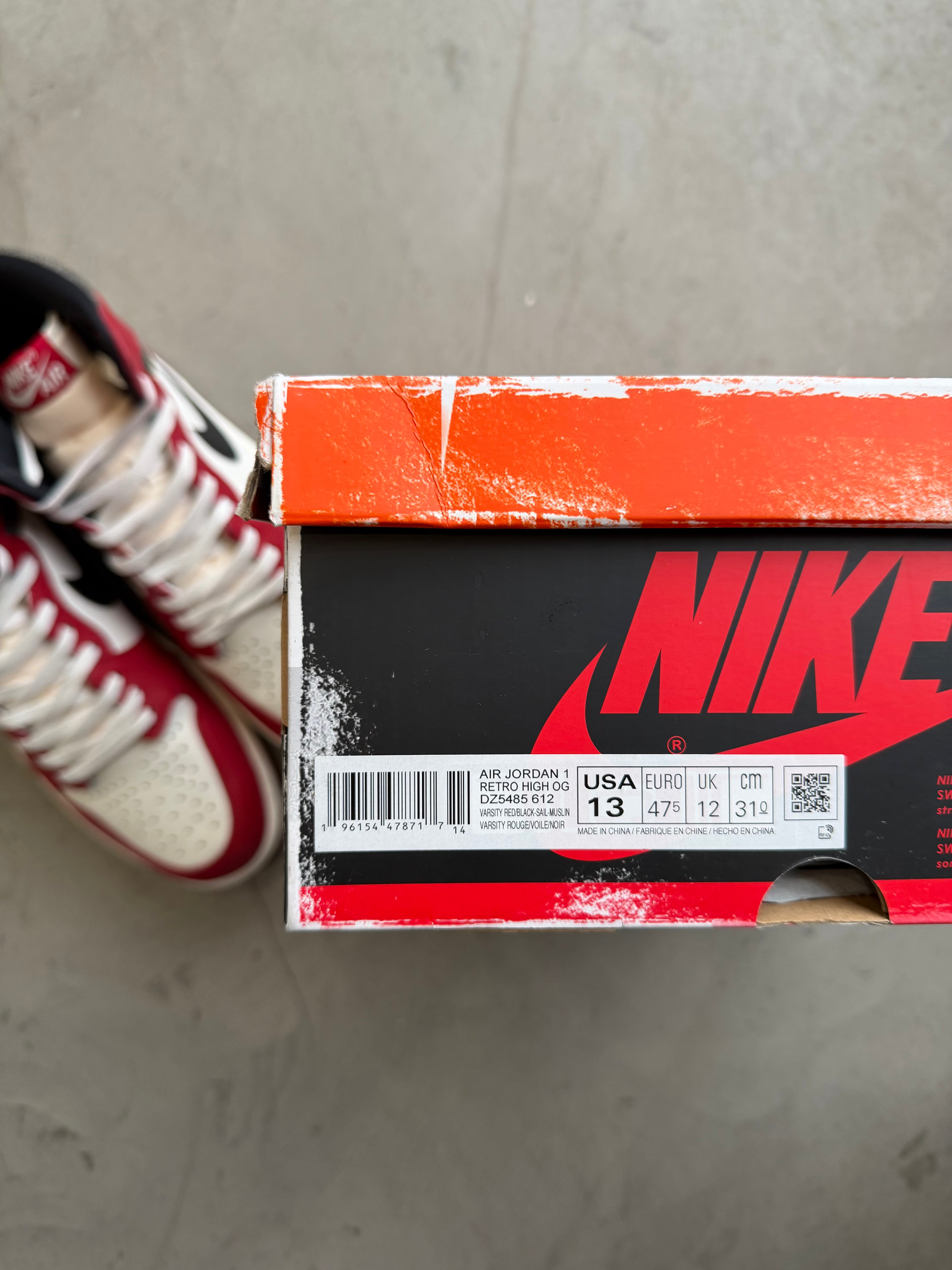 Jordan 1 Lost and Found Sz. 13