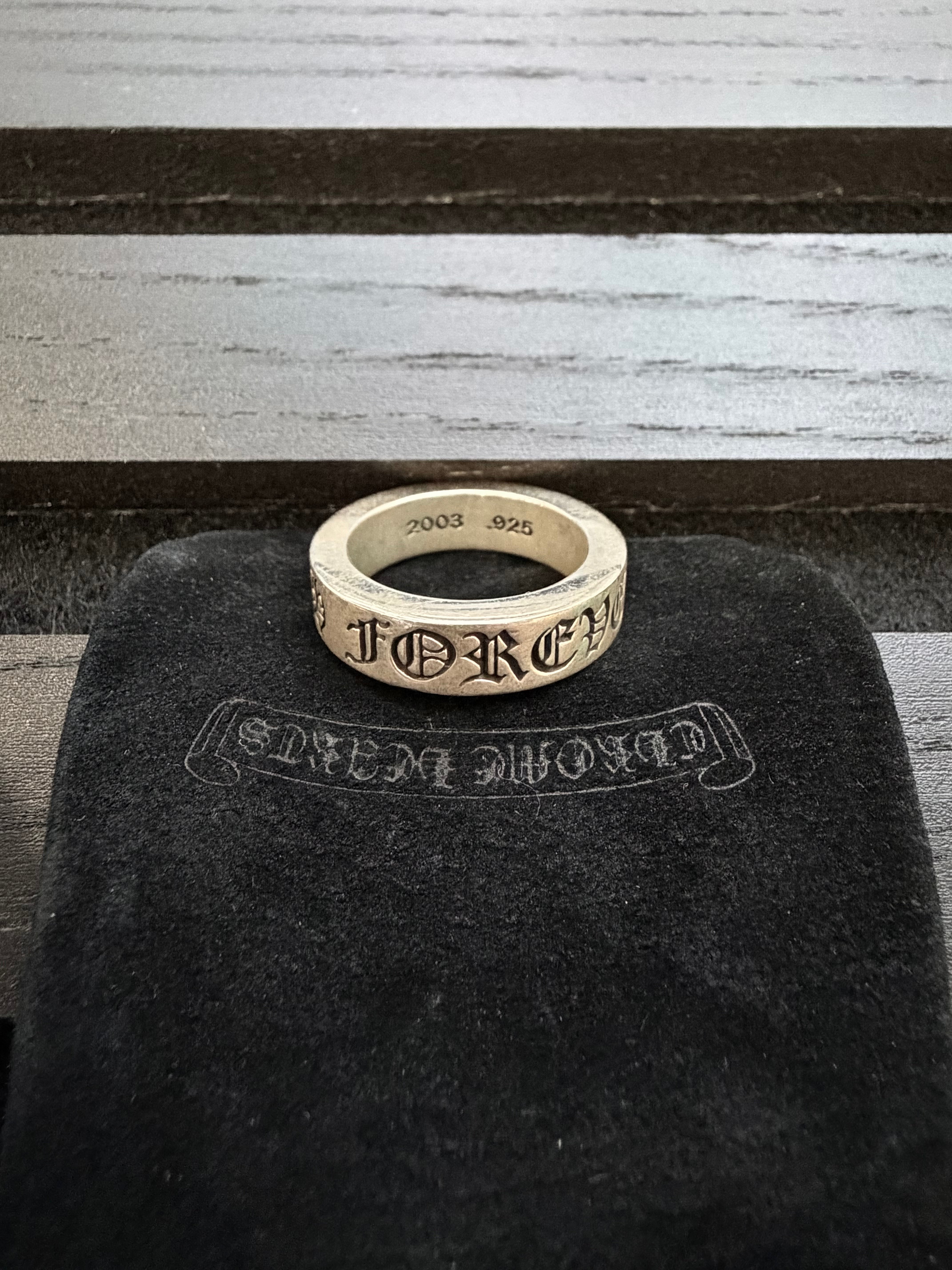 Chrome Hearts CH Forever Ring Sz. 7.5