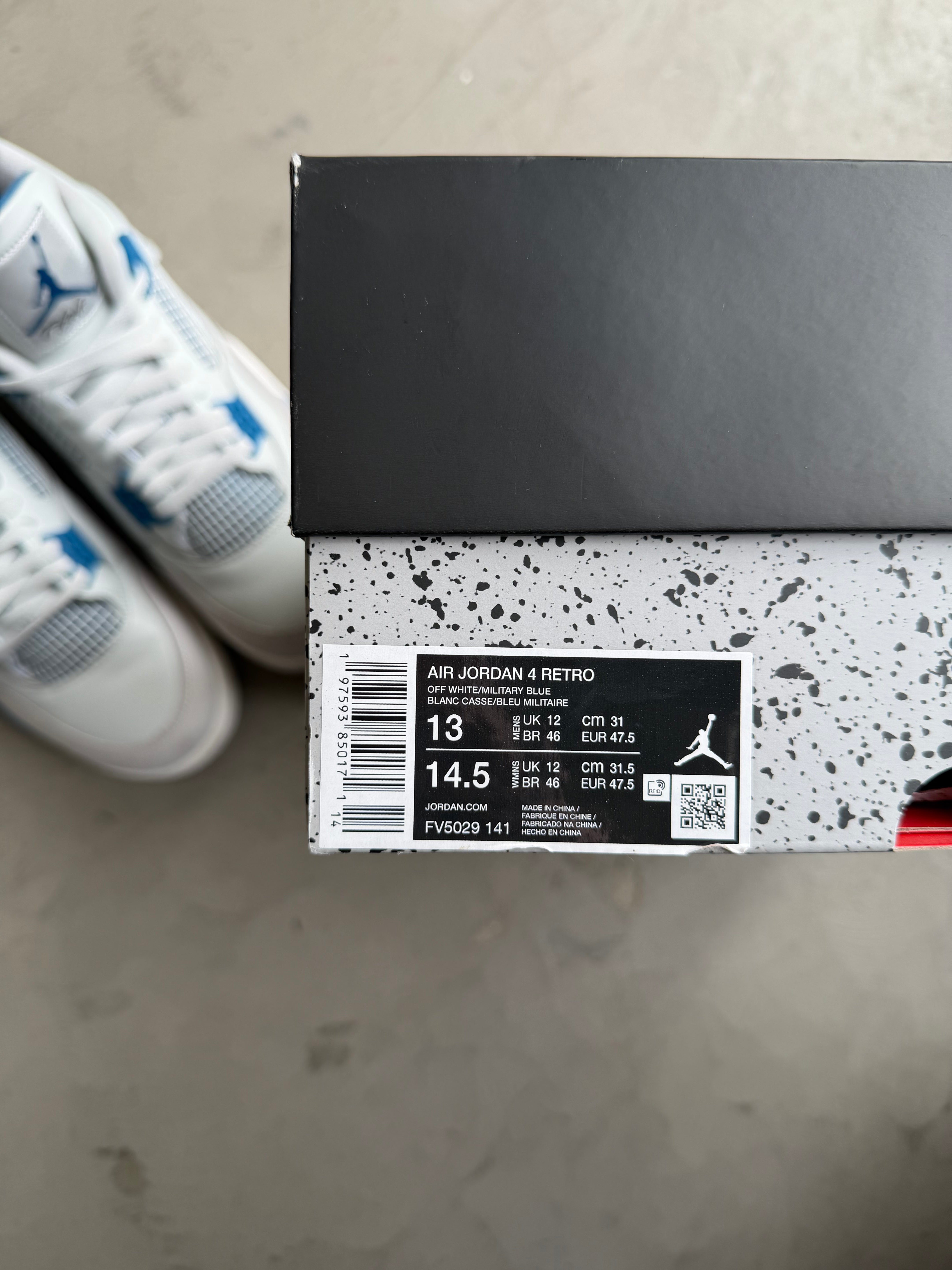 Jordan 4 Military Blue Sz. 13