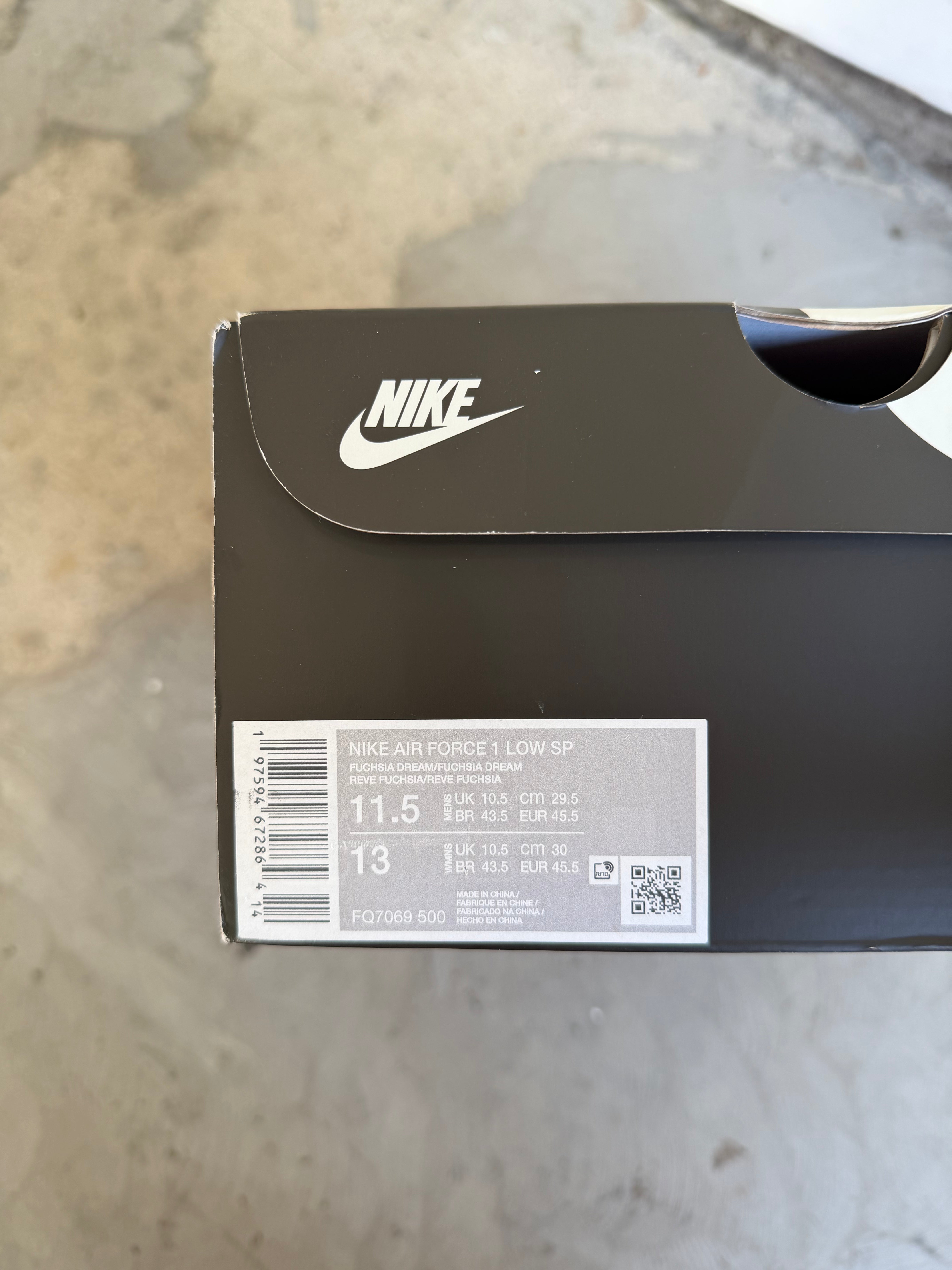 CPFM x Nike Air Force 1 Fuchsia Sz. 11.5