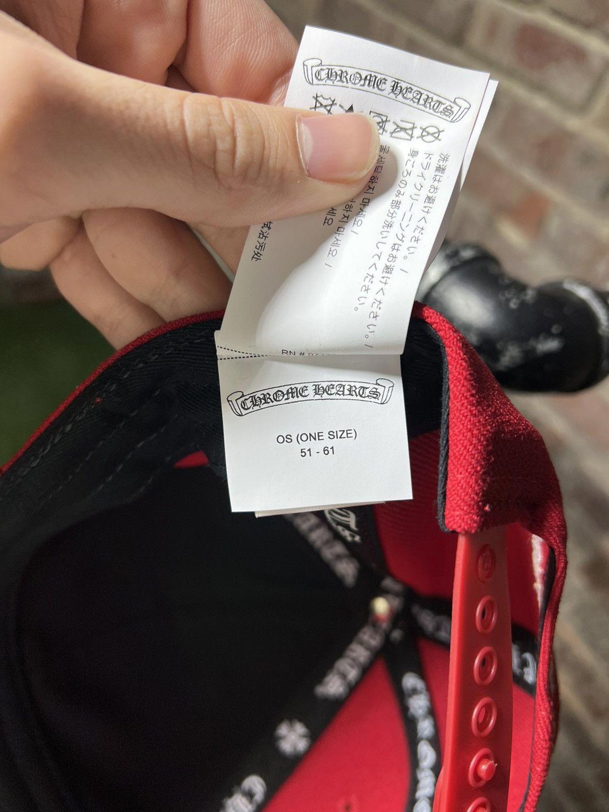 Chrome Hearts CH Baseball Hat Snapback Red