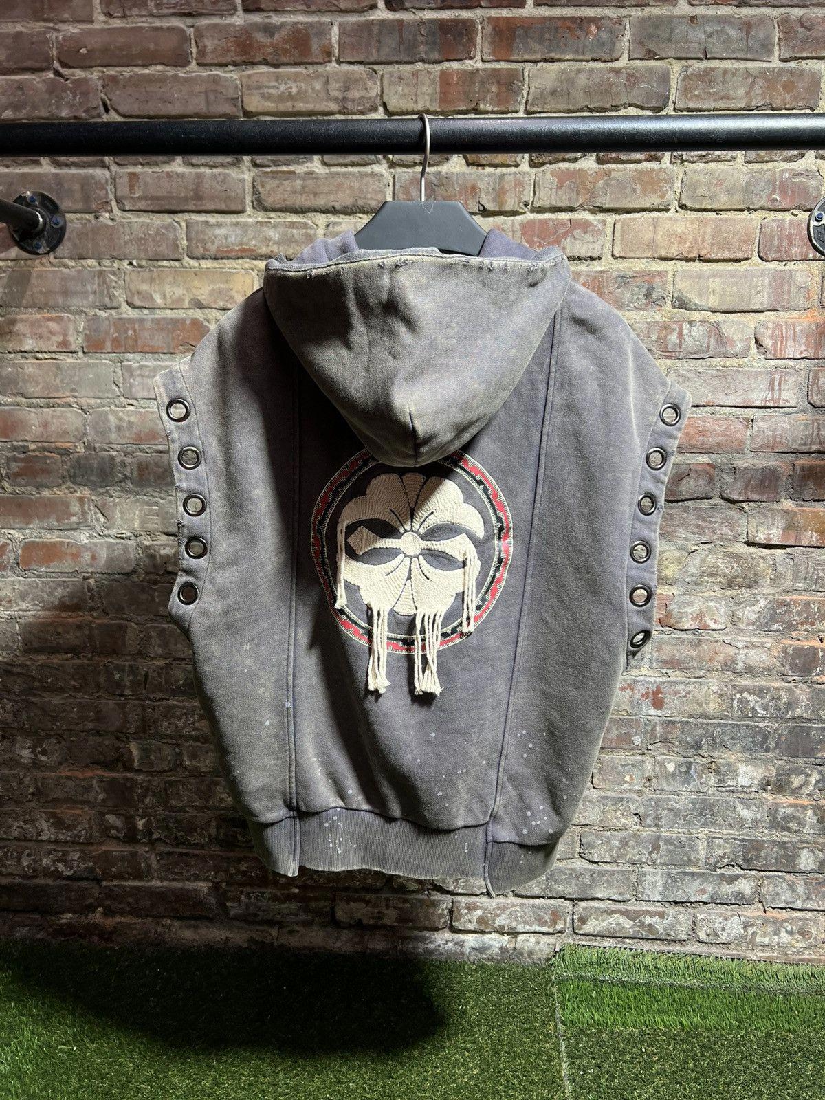 Evisu Deconstructed Hoodie Sz. S