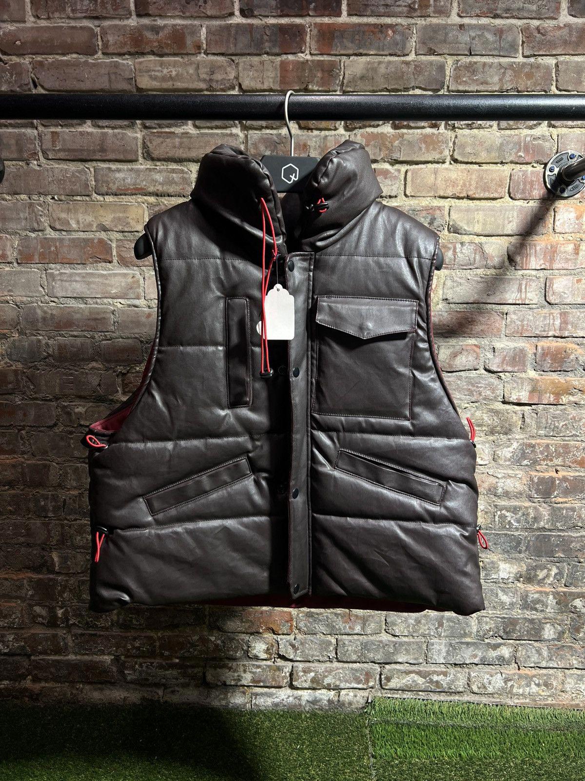 Sp5der Worldwide Leather Vest Sz. S