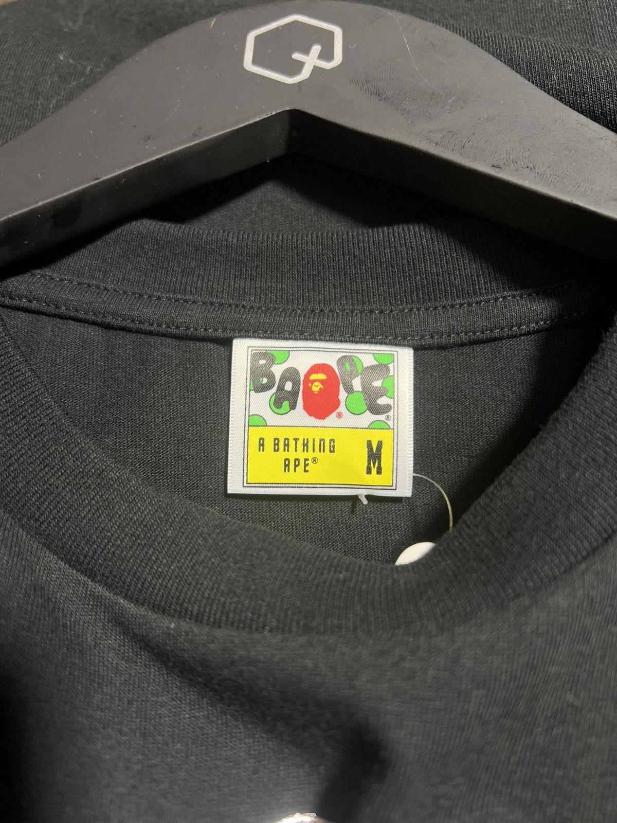 Bape Plaid Shark Head Tee Sz. M