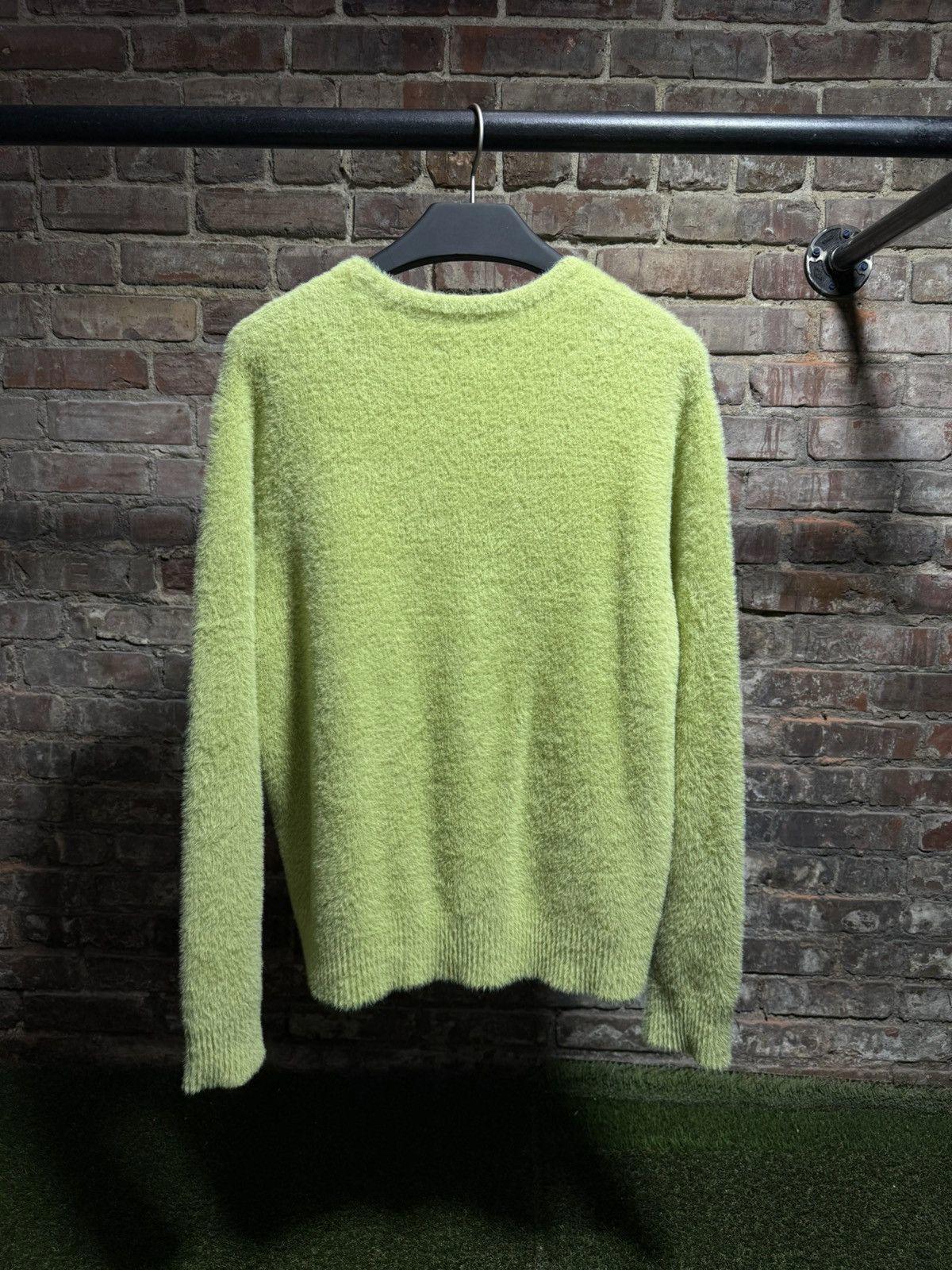 Stussy Lime Green Shaggy Cardigan Sz. M