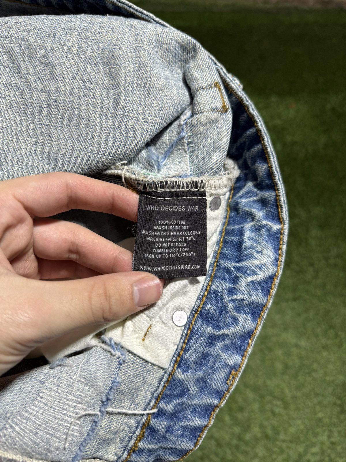 Who Decided War Side Embroidered Multicolor Denim Sz. 38