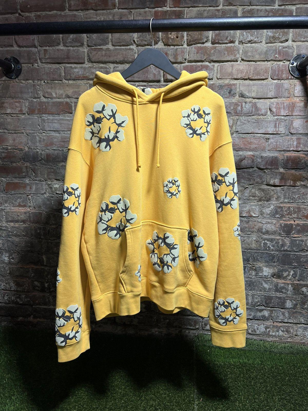 CPFM x Denim Tears Cotton Wreath Yellow Hoodie Sz. XXL