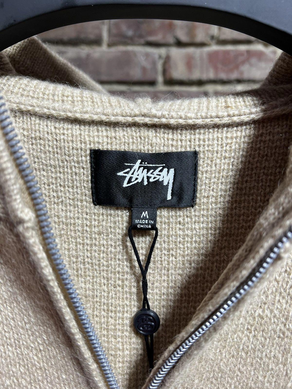 Stussy Knitted Quarter-Zip Hoodie Sz. M