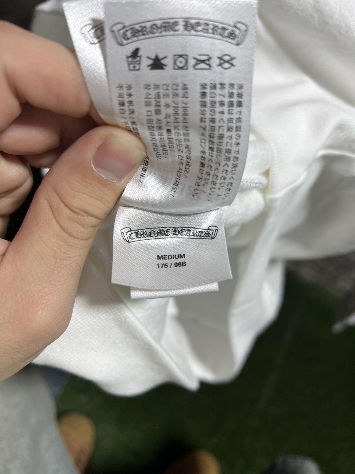 Chrome Hearts Neck Script White Crewneck Sz. M