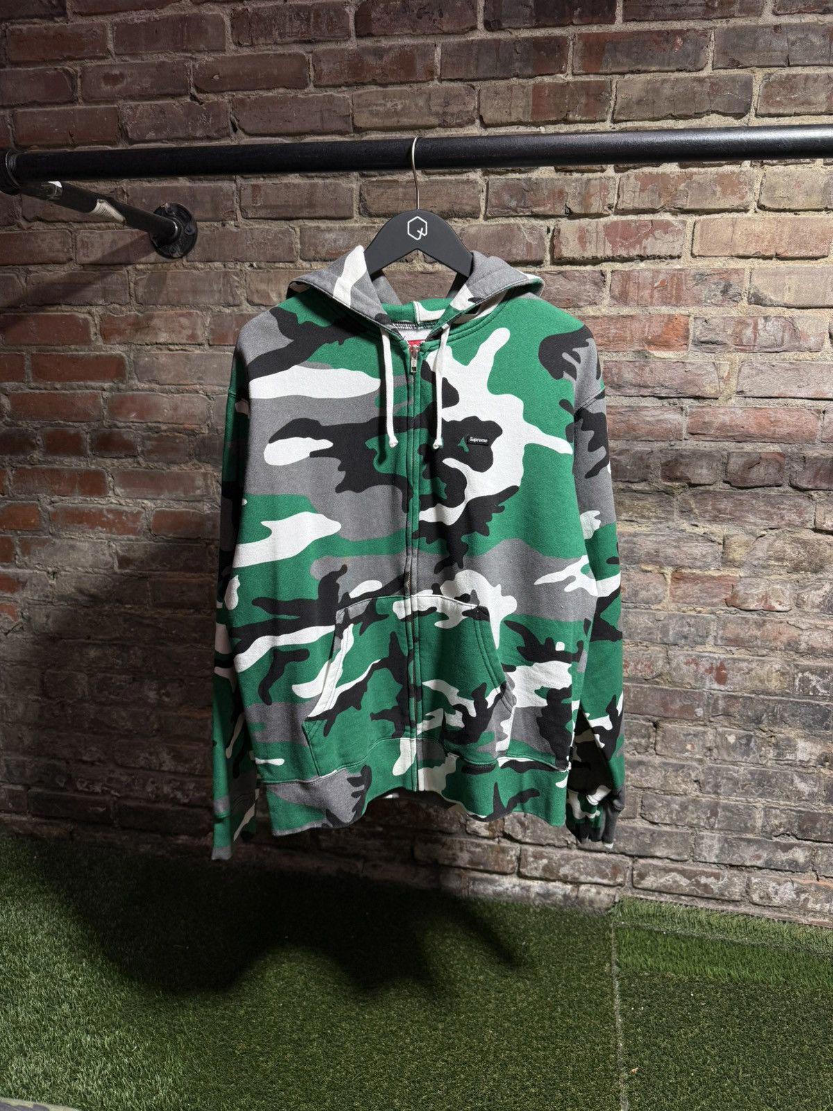 Supreme Green Camo Zip-Up Sz. (S-XL)