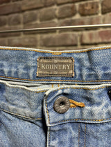Kapital Gemstone Studded Carpenter Jean Shorts