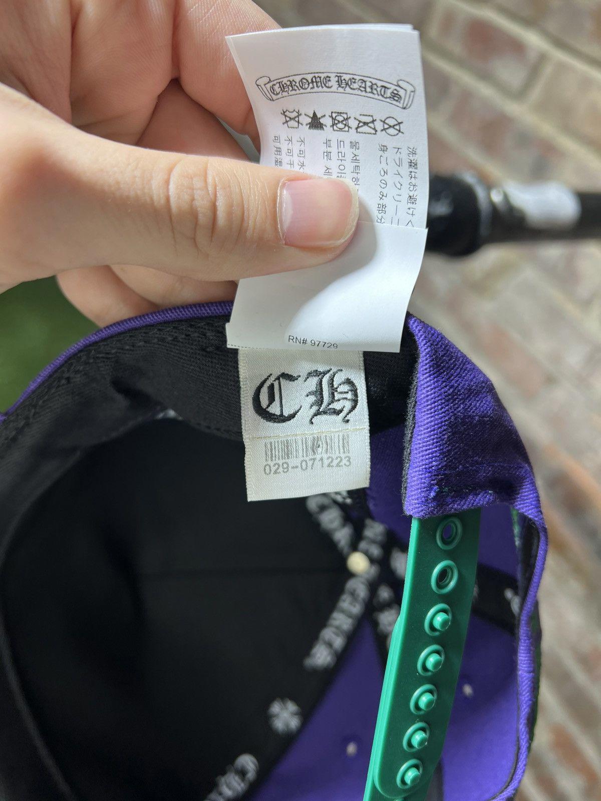 Chrome Hearts CH Baseball Snapback Purple Green
