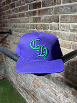 Chrome Hearts CH Baseball Snapback Purple Green